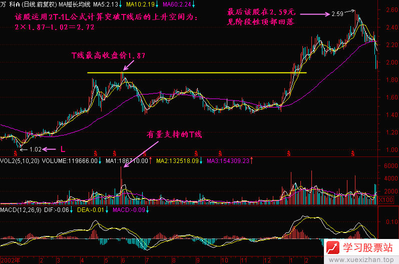 80.股价上升空间公式2T-1L 80.股价上升空间公式2T-1L